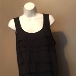 Sleeveless Black Tee